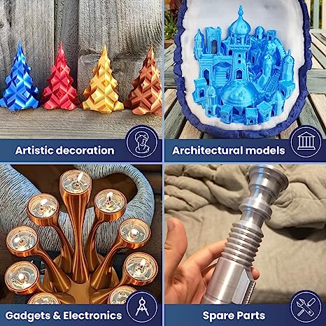 SUNLU Special Filament 1KG, PLA-Glow in Dark, PLA-CF, ASA, EABS, PVB - Image 4