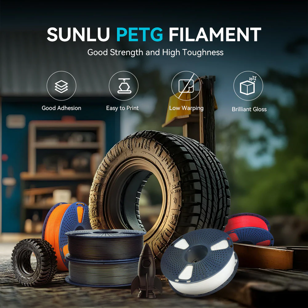 [Bigger Size, Longer Use, No Waste] 3KG & 5KG Large Spool PETG, ABS 3D Printer Filament Collection - Image 5