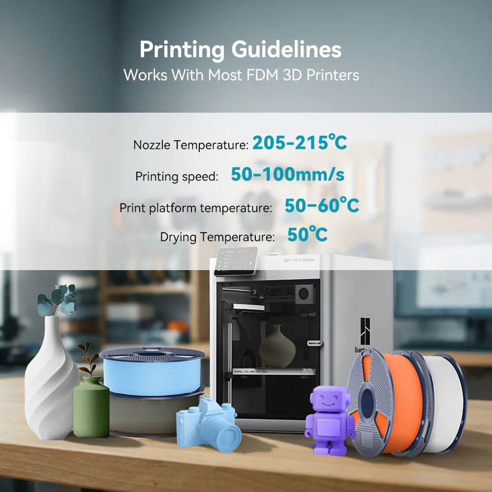 [MOQ: 6KG] Matte PLA 3D Printer Filament 1KG - Image 7