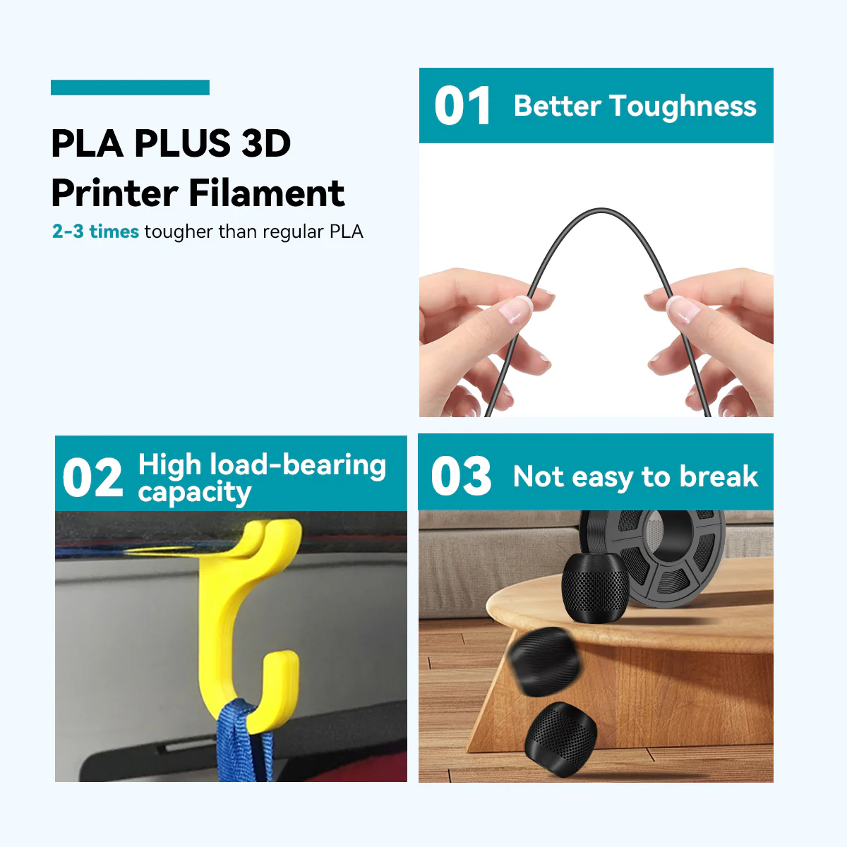 [MOQ: 6KG] PLA+(PLA Plus) 3D Printer Filament 1KG - Image 12