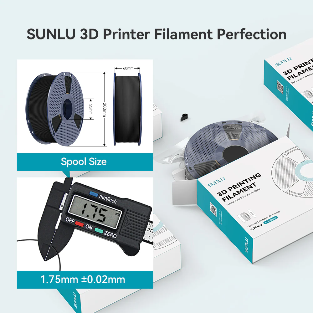 PETG-CF(PETG Carbon Fiber) 3D Printer Filament 1KG - Image 7