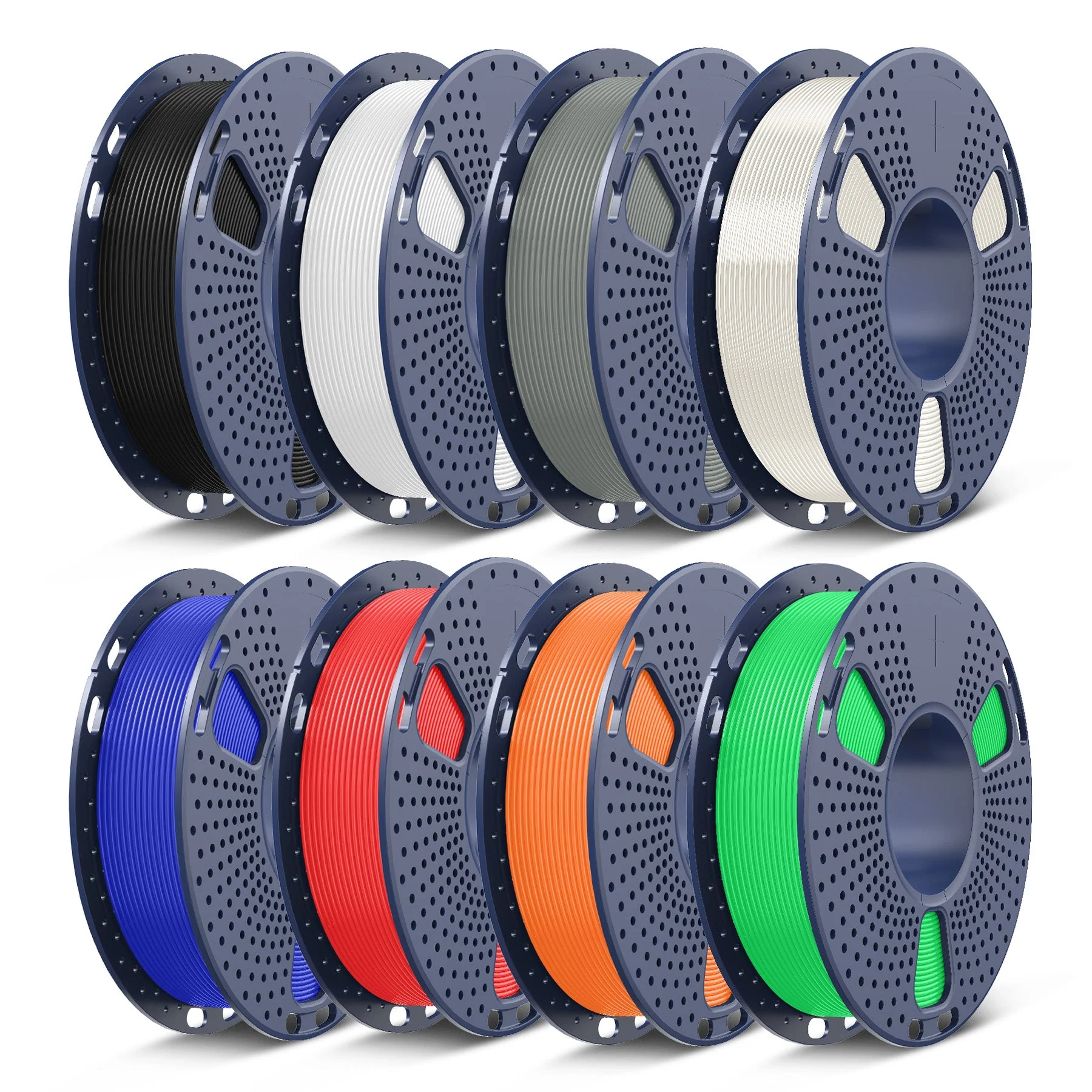 250g Spool PLA, PLA+, PLA+2.0, PLA Meta Multicolor Filament Bundle, 250g*8 Rolls - Image 11