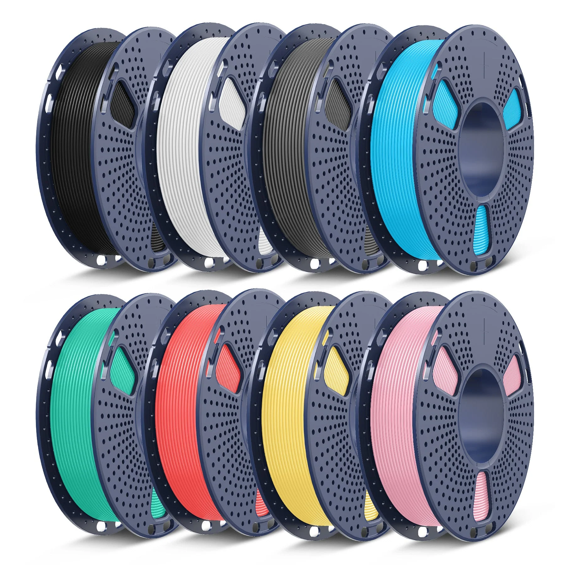 250g Spool PLA, PLA+, PLA+2.0, PLA Meta Multicolor Filament Bundle, 250g*8 Rolls - Image 12