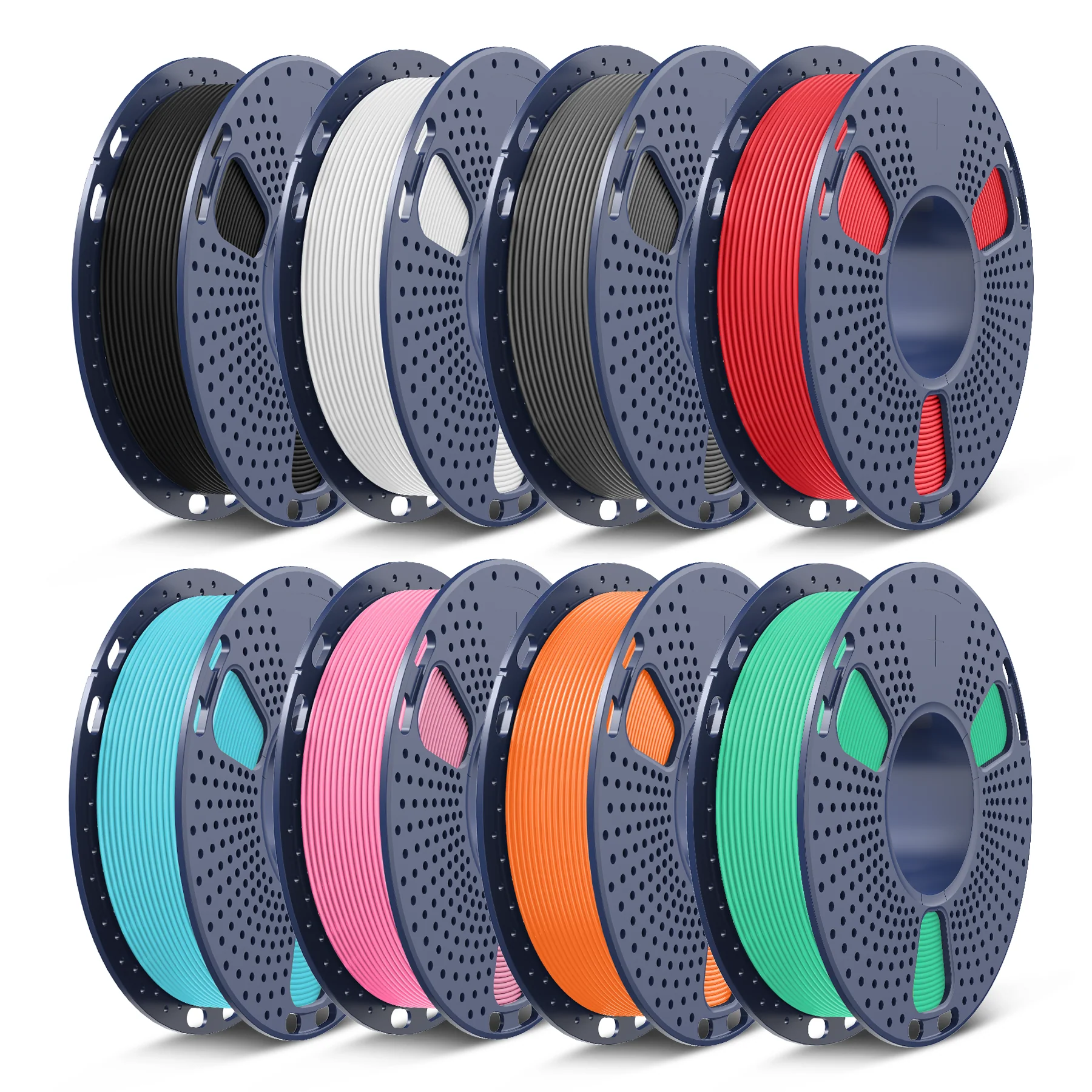 250g Spool PLA, PLA+, PLA+2.0, PLA Meta Multicolor Filament Bundle, 250g*8 Rolls - Image 17