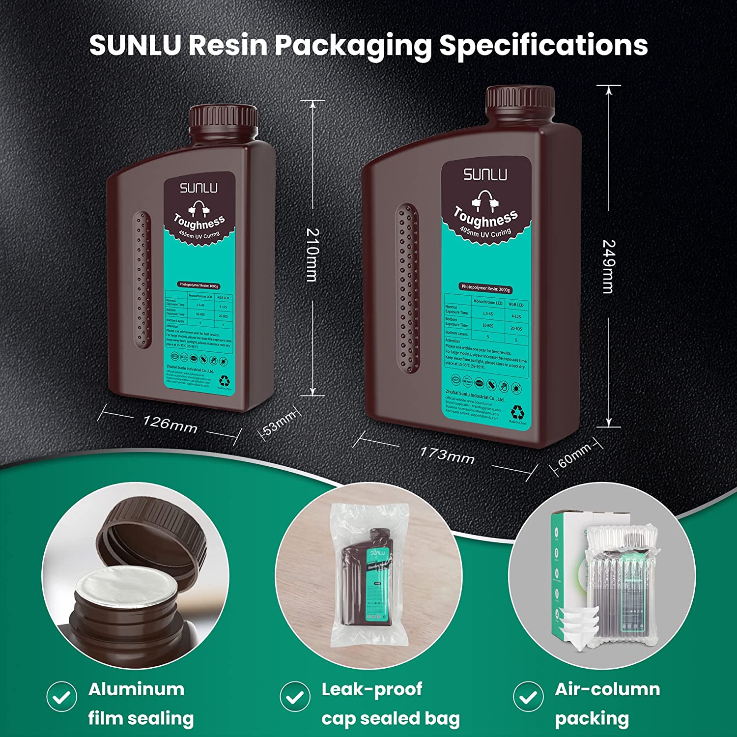 [MOQ: 6 Bottles] High Toughness Resin and High Temperature Resin 1000G - Image 3