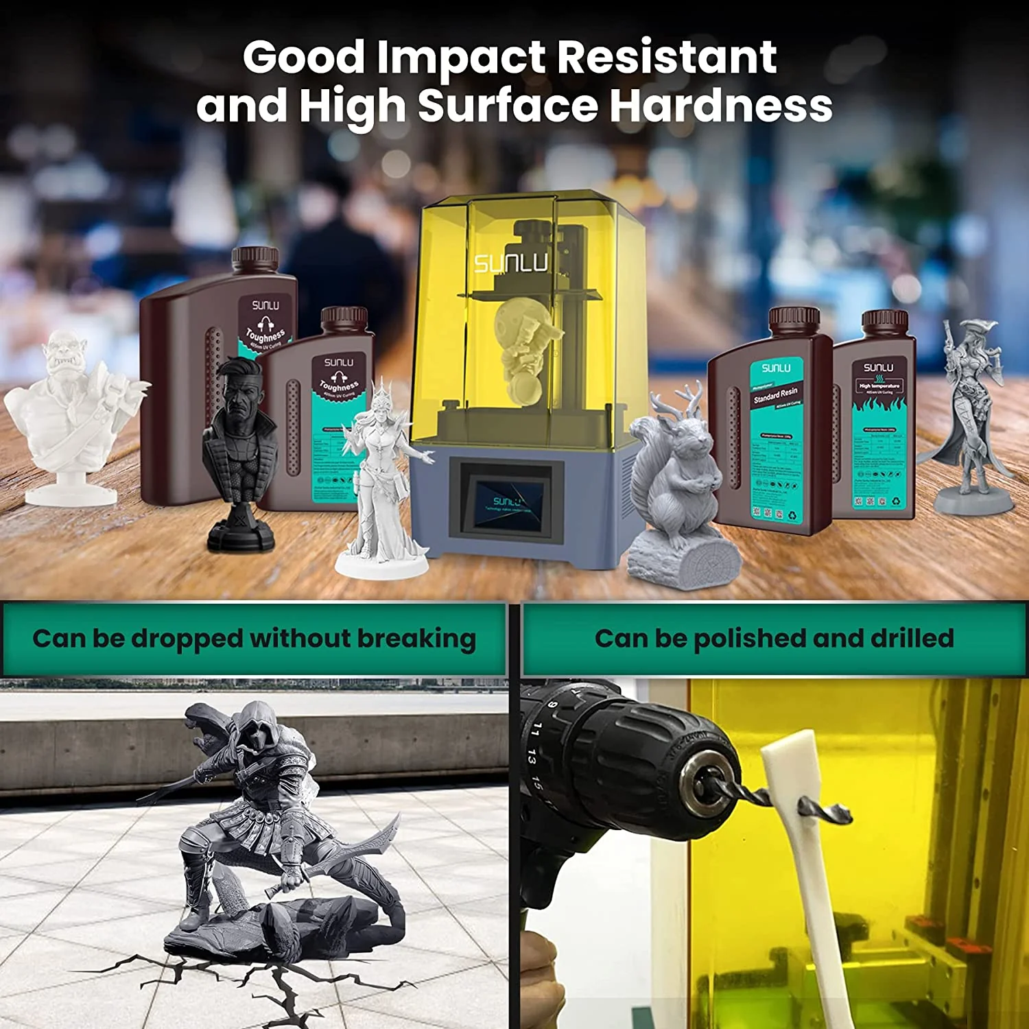 [MOQ: 6 Bottles] High Toughness Resin and High Temperature Resin 1000G - Image 5