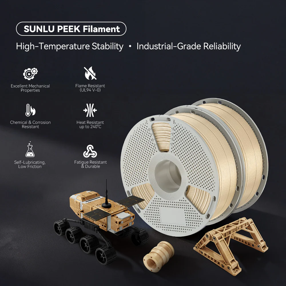 PEEK (Polyether Ether Ketone) 3D Printer Filament 1KG - Image 4